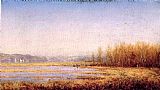 Sanford Robinson Gifford Marshes of the Hudson painting